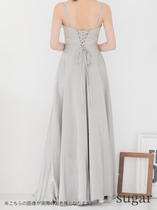 画像7: 【Lip line/リップライン】Aフレア/ ワンカラー/スピンドル/ ロング/ キャバドレス long[HC03]