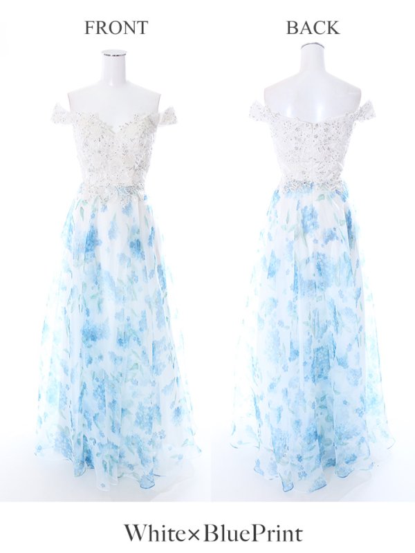 画像9: 【Lip line/リップライン】フラワープリント/Aライン/シフォン/ロングドレスlong[HC03]