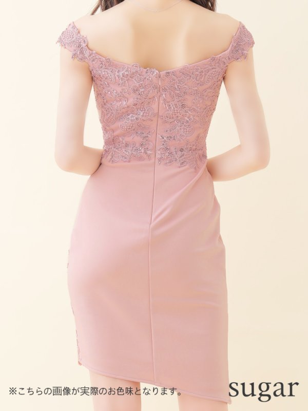 画像7: 【Lip line/リップライン】レース刺繍/オフショル/タイト/ミニドレス /キャバドレス[HC03]