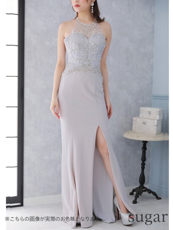 画像6: 【Lip line/リップライン】ビジュー/スリット/ストレッチ/ミニドレス /キャバドレスlong[HC03]