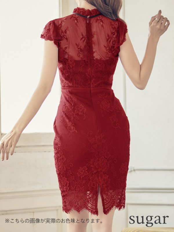 画像12: 【Lサイズあり】【DEA./ディア】パール/ 切り替え/総レース / タイト/ ミニドレス/ キャバドレス【OF08】