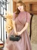 画像12: Lサイズあり【DEA. by ROBE de FLEURS/ディアバイローブドフルール】チュールxレースブラウスセット/ パフスリーブ/ キャミソール/ フレア/ ミモレ丈/ ワンピース/ キャバドレス[OF2]