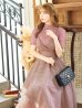画像16: Lサイズあり【DEA. by ROBE de FLEURS/ディアバイローブドフルール】チュールxレースブラウスセット/ パフスリーブ/ キャミソール/ フレア/ ミモレ丈/ ワンピース/ キャバドレス[OF2]