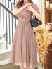 画像19: Lサイズあり【DEA. by ROBE de FLEURS/ディアバイローブドフルール】チュールxレースブラウスセット/ パフスリーブ/ キャミソール/ フレア/ ミモレ丈/ ワンピース/ キャバドレス[OF2]