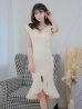 画像14: Lサイズあり【DEA. by ROBE de FLEURS/ディアバイローブドフルール】マーメイド/ フリル/ バストカット/ ワンピース/ ミディアムドレス/ キャバドレス[OF2]