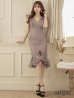 画像7: Lサイズあり【DEA. by ROBE de FLEURS/ディアバイローブドフルール】マーメイド/ フリル/ バストカット/ ワンピース/ ミディアムドレス/ キャバドレス[OF2]