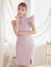 画像23: Lサイズあり【DEA.by ROBE de FLEURS/ディアバイローブドフルール】ツイード/ アシンメトリー/ タイト/ ミディアム丈/ ワンピース/ ミニドレス/ キャバドレス[OF2]