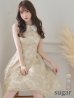 画像1: Lサイズあり【DEA. by ROBE de FLEURS/ディアバイローブドフルール】2WAY襟付き/ レース/ ノースリーブ/ クラシック/ ワンピース/ ひざ丈/ ミディアム/ キャバドレス[OF2] (1)