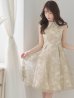 画像3: Lサイズあり【DEA. by ROBE de FLEURS/ディアバイローブドフルール】2WAY襟付き/ レース/ ノースリーブ/ クラシック/ ワンピース/ ひざ丈/ ミディアム/ キャバドレス[OF2]