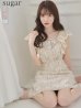 画像1: Lサイズあり【DEA. by ROBE de FLEURS/ディアバイローブドフルール】ワンピース/ 総レース/ パール/ フリル袖/ 袖あり/ 膝丈/ フレア/ミディアム/ キャバドレス[OF2] (1)
