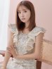 画像3: Lサイズあり【DEA. by ROBE de FLEURS/ディアバイローブドフルール】ワンピース/ 総レース/ パール/ フリル袖/ 袖あり/ 膝丈/ ミディアム/ キャバドレス[OF2]