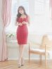画像5: XS-Lサイズあり☆【DEA. by ROBE de FLEURS/ディアバイローブドフルール】ジップ/ ZIP/ ワッフル/ ノースリーブ/ タイト/ ミディアム丈/ キャバドレス[OF2]