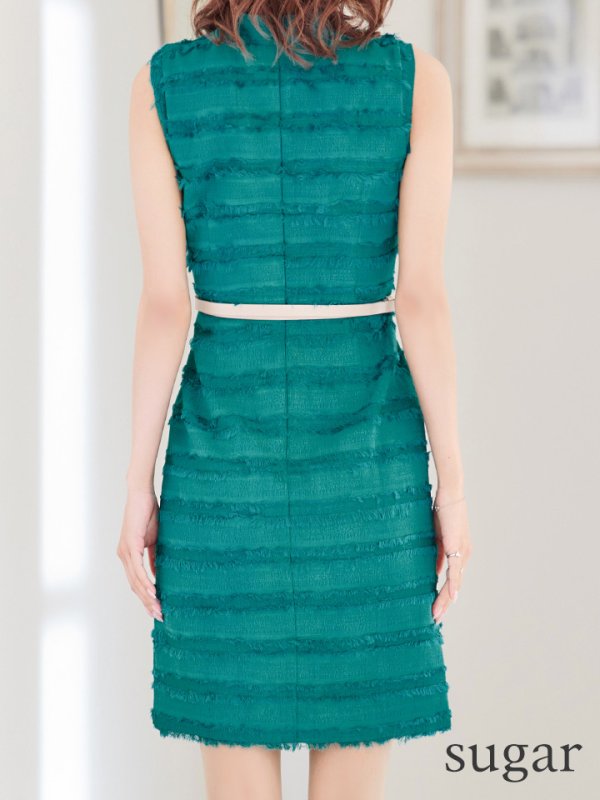 画像25: 門りょうちゃん着用☆XS-Lサイズあり【DEA./ディア】フリンジ/ ベルト/ シンプル/ ワンカラー/ ミニドレス/ キャバドレス【OF08】