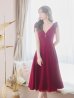 画像18: Lサイズあり【DEA.by ROBE de FLEURS/ディアバイローブドフルール】ショルダーリボン/ チュール/ フレア/ Aライン/ ストレッチ/ ミディアム丈/ ワンピース/ キャバドレス[OF2]