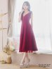 画像23: Lサイズあり【DEA.by ROBE de FLEURS/ディアバイローブドフルール】ショルダーリボン/ チュール/ フレア/ Aライン/ ストレッチ/ ミディアム丈/ ワンピース/ キャバドレス[OF2]