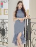 ブルー モデル：るな　身長：159cm　着用サイズ：Sサイズ
