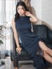 ネイビー モデル：阿部なつき　身長：160cm　着用サイズ：Sサイズ