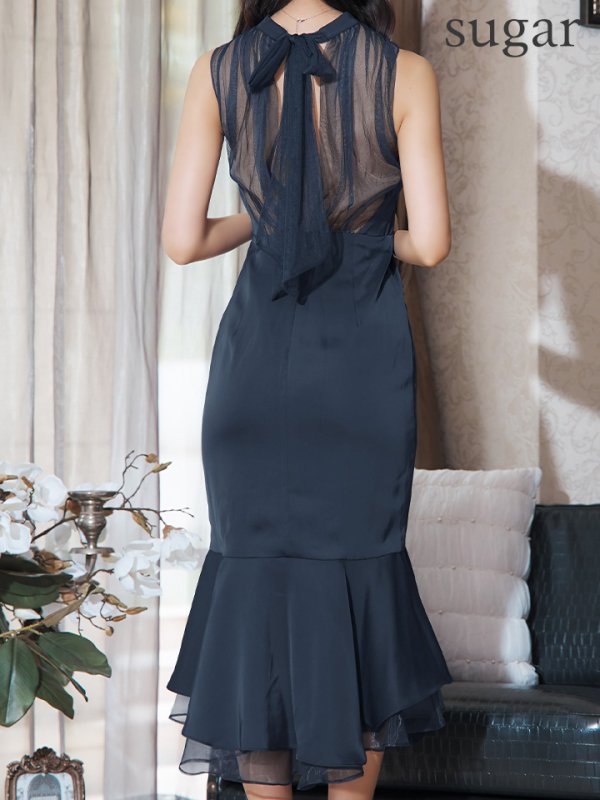 ネイビー モデル：阿部なつき　身長：160cm　着用サイズ：Sサイズ