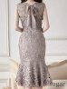 画像9: Lサイズあり【DEA. by ROBE de FLEURS/ディアバイローブドフルール】ケミカルレース/ フリル/ マーメイド/ ミディドレス/ キャバドレス[OF2]