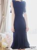 画像23: Lサイズあり【DEA. by ROBE de FLEURS/ディアバイローブドフルール】ショルダーリボン/ マーメイド/ ノースリーブ/ ワンカラー/ ミモレ丈/ ミディアムドレス/ キャバドレス[OF2]