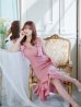 画像21: Lサイズあり【DEA. by ROBE de FLEURS/ディアバイローブドフルール】ショルダーリボン/ マーメイド/ ノースリーブ/ ワンカラー/ ミモレ丈/ ミディアムドレス/ キャバドレス[OF2]