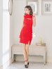 画像4: 門りょうちゃん着用【XS-Lサイズあり】【DEA. by ROBE de FLEURS/ディアバイローブドフルール】バストカット/ バックル/ ワンカラー/ ノースリーブ/ タイト/ 膝丈/ ミディアムドレス/ キャバドレス[OF2]