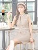 画像11: Lサイズあり【DEA.by ROBE de FLEURS/ディアバイローブドフルール】ツイード/ チェック/ ジップ/ 谷間魅せ/ タイト/ ミニドレス/ キャバドレス[OF2]