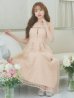 画像7: Lサイズあり【DEA.by ROBE de FLEURS/ディアバイローブドフルール】チェック/ オーガンジー/ バストカット/ フレア/ ワンピース/ ミモレ丈/ ロングドレス/ キャバドレス long[OF2]