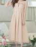 画像13: Lサイズあり【DEA.by ROBE de FLEURS/ディアバイローブドフルール】チェック/ オーガンジー/ バストカット/ フレア/ ワンピース/ ミモレ丈/ ロングドレス/ キャバドレス long[OF2]