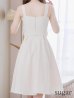 画像9: Lサイズあり【DEA. by ROBE de FLEURS/ディアバイローブドフルール】サマーツイード/ ビスチェ/ ノースリーブ/ ベルト付き/ 膝丈/ フレア/ ワンピース/ ミディアムドレス/ キャバドレス[OF2]
