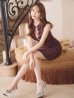 画像3: Lサイズあり【DEA.by ROBE de FLEURS/ディアバイローブドフルール】ツイード/ チェック/ サイドベルト/ ボタン/ Aライン/ ワンピース/ ミニドレス/ キャバドレス[OF2]
