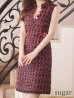 画像8: Lサイズあり【DEA.by ROBE de FLEURS/ディアバイローブドフルール】ツイード/ チェック/ サイドベルト/ ボタン/ Aライン/ ワンピース/ ミニドレス/ キャバドレス[OF2]