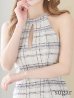 画像16: Lサイズあり【DEA.by ROBE de FLEURS/ディアバイローブドフルール】チェックツイード/ アメスリ/ バストカット/ タイト/ ミニドレス/ キャバドレス[OF2]