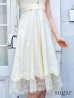画像14: XS-Lサイズあり【DEA.by ROBE de FLEURS/ディアバイローブドフルール】裾レース/ ノースリーブ/ サマーツイード/ フレア/ ミディアムドレス/ キャバドレス[OF2]