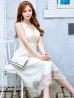 画像7: XS-Lサイズあり【DEA.by ROBE de FLEURS/ディアバイローブドフルール】裾レース/ ノースリーブ/ サマーツイード/ フレア/ ミディアムドレス/ キャバドレス[OF2]