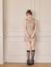 ベージュ　モデル：ゆめ　身長：160cm　着用サイズ：Sサイズ