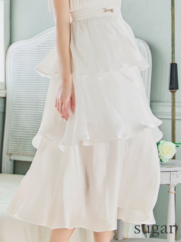 ホワイト モデル:りな 身長:160cm 着用サイズ:Sサイズ