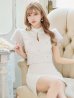 画像6: XSサイズあり【DEA. by ROBE de FLEURS/ディアバイローブドフルール】セットアップ/ ファー/ ベルベット/ 半袖/ タイト/ ミニドレス/ キャバドレス[OF2]