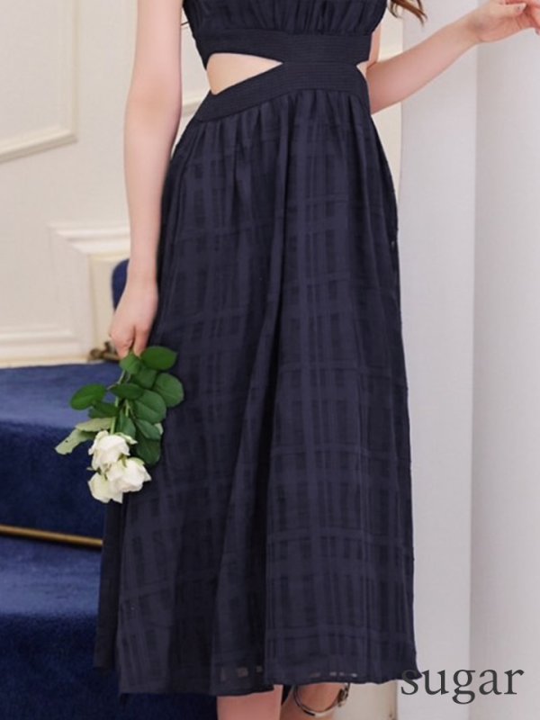 ネイビー モデル:桜伊みやこ 身長:168cm 着用サイズ:Sサイズ