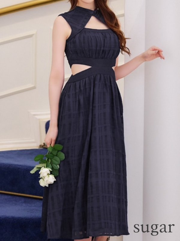 ネイビー モデル:桜伊みやこ 身長:168cm 着用サイズ:Sサイズ