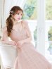 画像8: XS-Lサイズあり【DEA. by ROBE de FLEURS/ディアバイローブドフルール】肩リボン/ チェック柄/ オーガンジー/ フレア/ ロング/ キャミ/ ミディアムドレス/ キャバドレス[OF2]