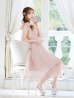 画像9: XS-Lサイズあり【DEA. by ROBE de FLEURS/ディアバイローブドフルール】肩リボン/ チェック柄/ オーガンジー/ フレア/ ロング/ キャミ/ ミディアムドレス/ キャバドレス[OF2]