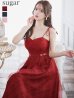 画像12: Lサイズあり【DEA.by ROBE de FLEURS/ディアバイローブドフルール】チュールチェック/ ベルトデザイン/ キャミ/ フレア/ ミモレ丈/ ミディアムドレス/ キャバドレス[OF2]