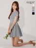 グレーxホワイト モデル：あすか　身長：170cm　着用サイズ：Sサイズ
