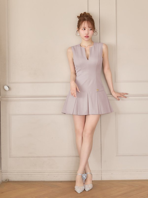 グレージュ　モデル：ゆめ　身長：160cm　着用サイズ：Sサイズ