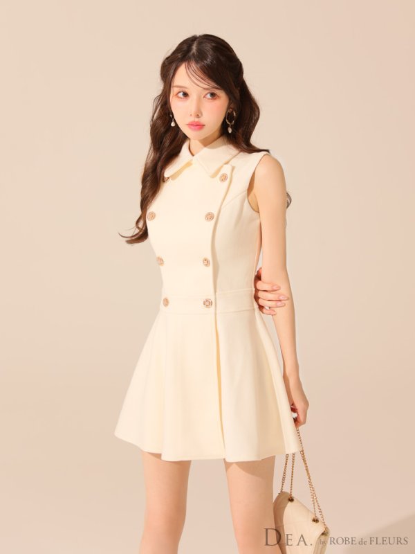 ホワイト モデル:ゆめ 身長:160cm 着用サイズ:Sサイズ