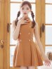 画像2: XSサイズあり【DEA.by ROBE de FLEURS/ディアバイローブドフルール】襟付き/ ノースリーブ/ ダブルボタン/ フレア/ Aライン/ ミニドレス/ キャバドレス[OF2]【一部予約商品/7月下旬発送予定】 (2)