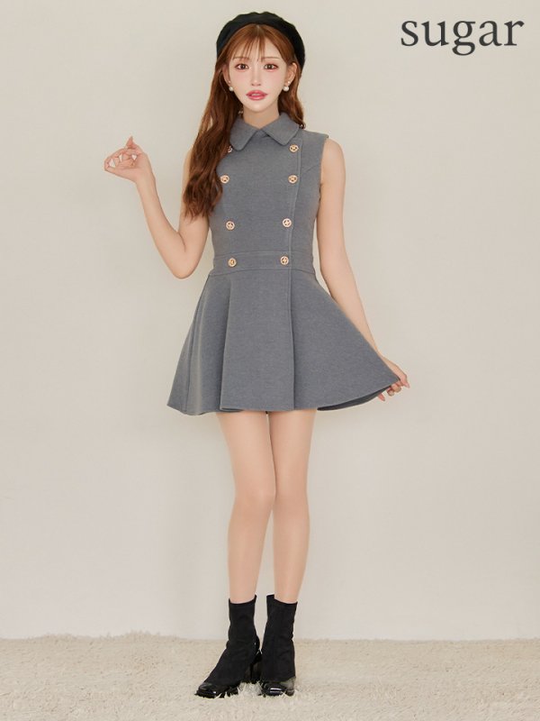 グレー モデル：明日花キララ　身長：162cm 着用サイズ：Sサイズ