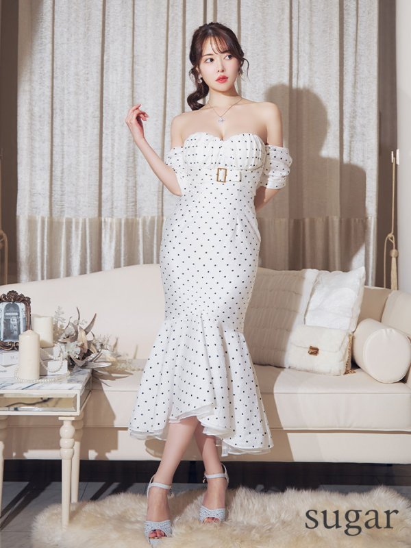 ホワイト モデル:ゆめ 身長:160cm 着用サイズ:Sサイズ