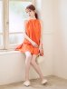 オレンジ モデル：けい　身長165cm　着用サイズ：Sサイズ